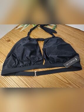Tempt Me Black Bikini Top Size 18W